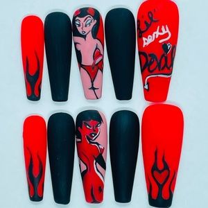 Sexy Lil Devil Nails ❤️